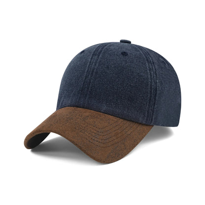 Washed Cotton Patchwork Baseball Cap