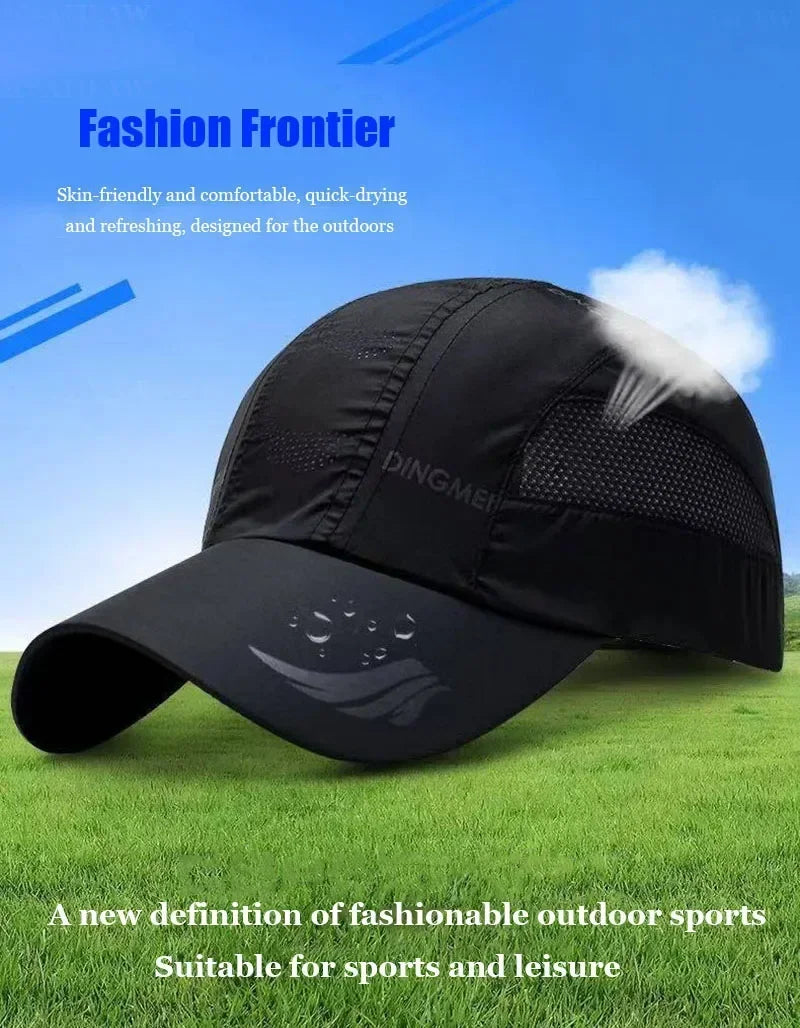 Summer Brand For Men Sports Running Sweat Baseball Cap Male Canada Golf Quick Dry Women Kpop Solid Snapback Bone Mesh Hat