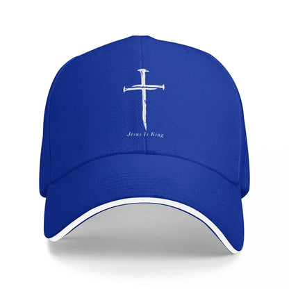 Jesus Cross Three Nails Christian Vintage 1 Cross 3 nails 4 Baseball Cap Icon Gentleman Hat Hats