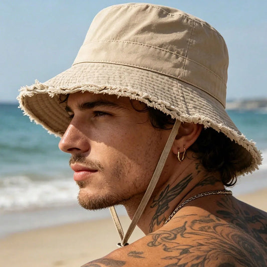 Fashion Men Fisherman Hats Foldable Bob Bucket Hat