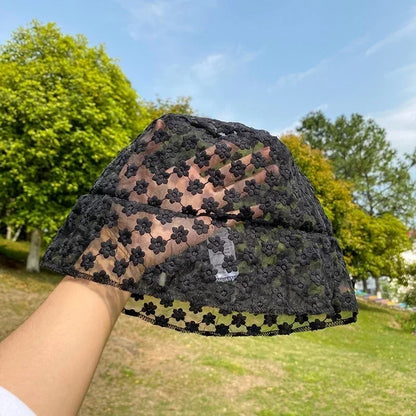 Lace Fashion Summer Breathable Shade Sun Bucket Hat