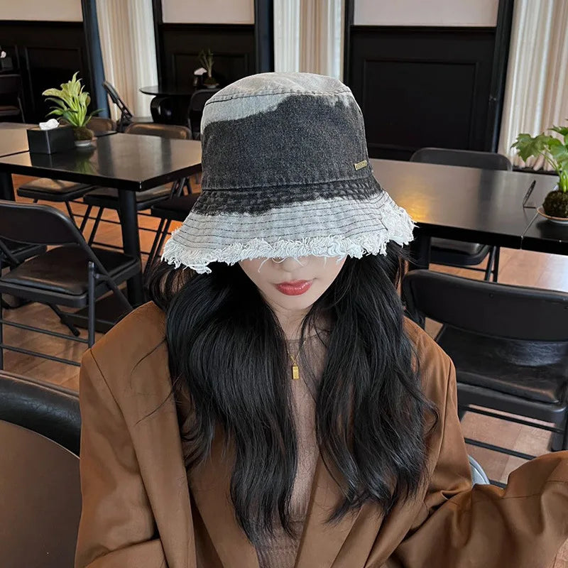 Outdoor Big Head Retro Basin Cap Travel Sunshade Street Basin Caps