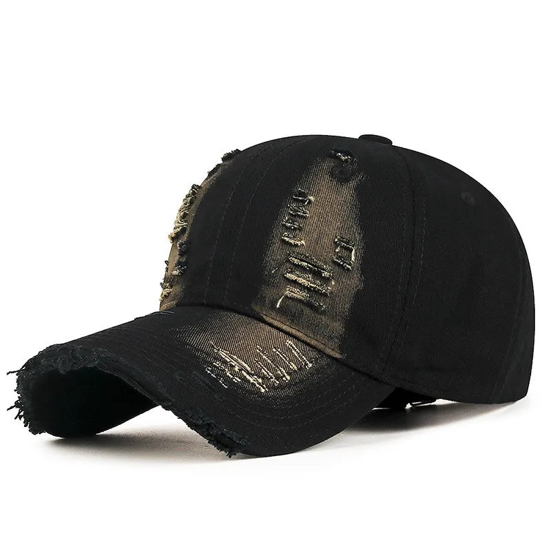 Cool Fashion Women Men Ripped Denim Cotton Baseball Cap