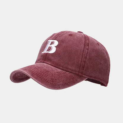 Cotton Letter B Embroidery Casquette Baseball Cap