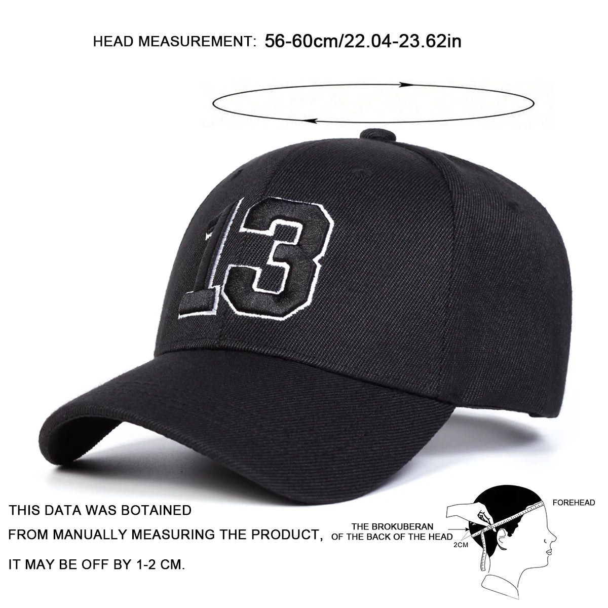 Unisex 13 Embroidery Baseball Caps Spring Autumn