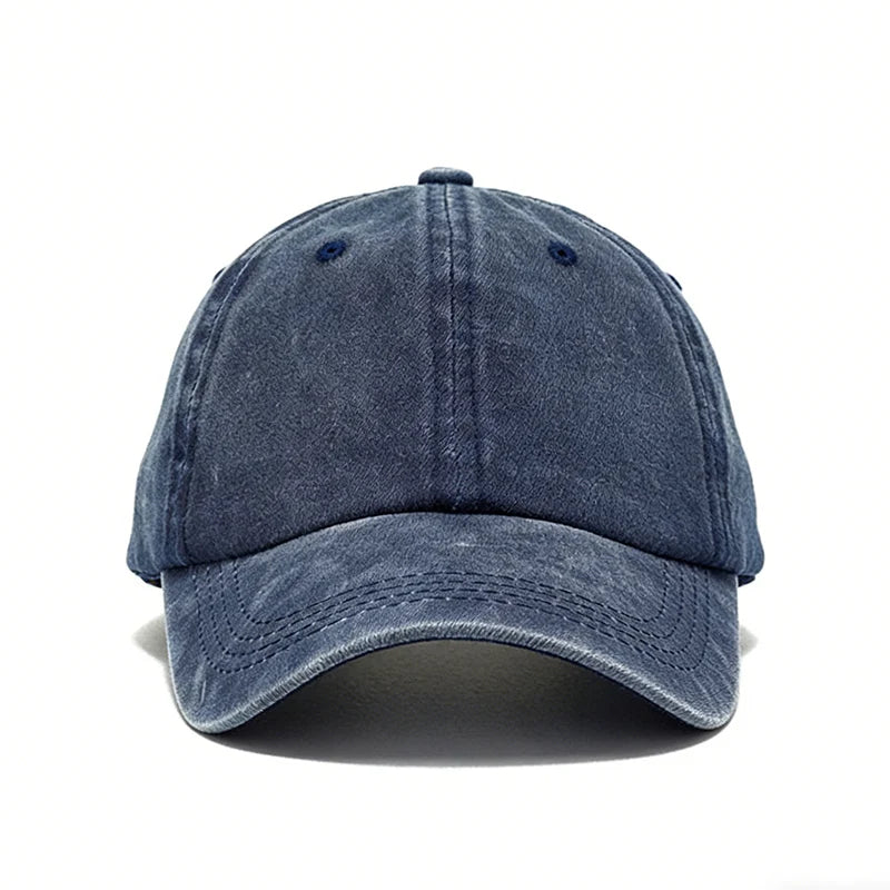 2026 Vintage Washed Denim Baseball Cap 100% Cotton Dad Hat