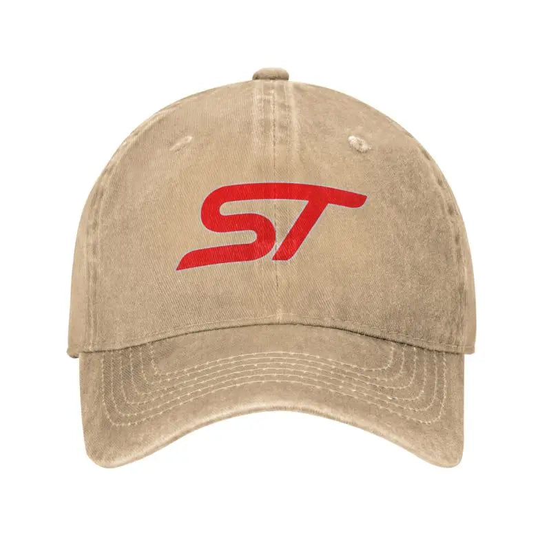 ST Logo Print Baseball Caps Classic Washed Distressed Cowboy Headwear Men Women