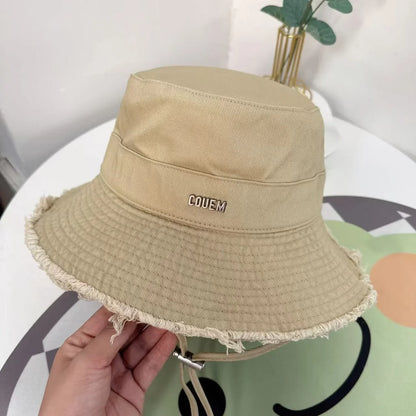 Drawstring Vacation Sun Protection Fashion Versatile Fisherman Hats