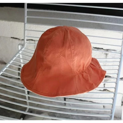Wide Brim Sun Hats For Women Panama Foldable Wrinkle Bucket Hat