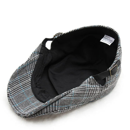 Men's Women's Beret Herringbone Flat Ivy Newsboy Hat