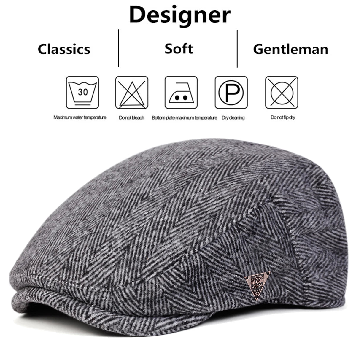 Painters Hats Autumn And Winter Warm Berets Flat Caps
