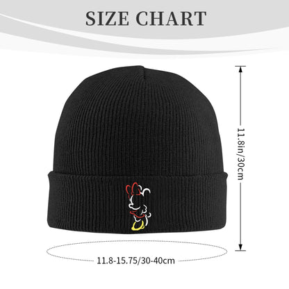 Minnie Mouse Mickey Knitted Caps For Women Men Beanie Winter Hats