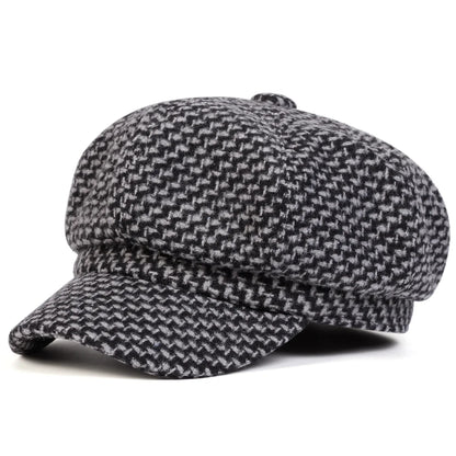 Unisex Thousand Bird Grid Personality Newsboy Hat