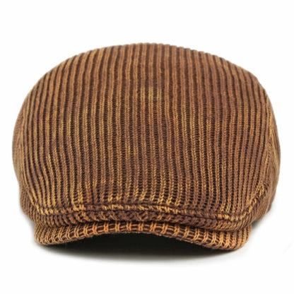 Men Berets Autumn Winter Knitted Hats For Women Artist Painter Beret Hat