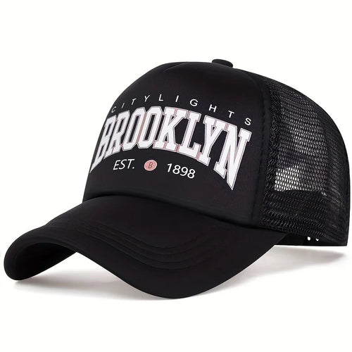 Unisex Brooklyn Printing Baseball Net Caps Spring and Summer