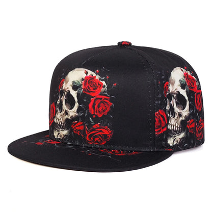 Fashionable Baseball Hat Printed Skeleton Street Hip Hop