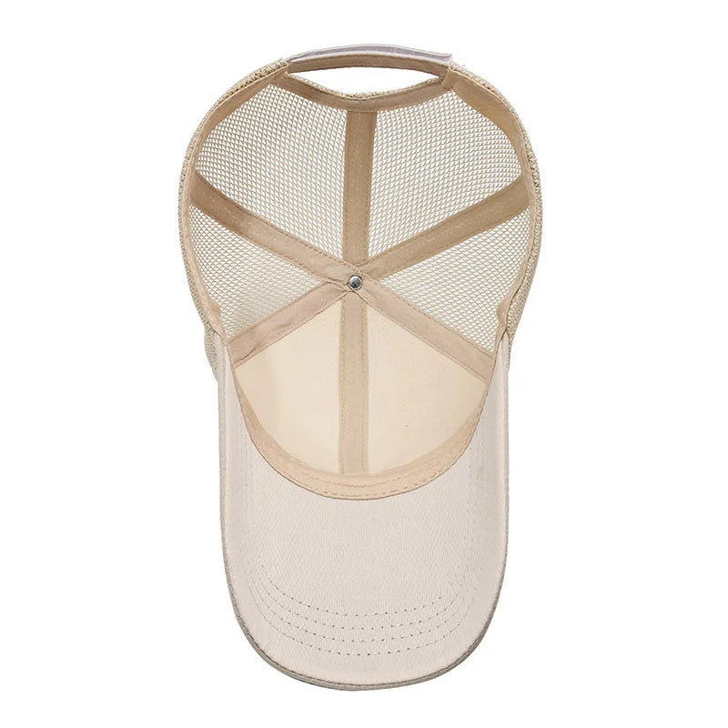 Summer Quick-drying Baseball Cap For Men Women Mesh  Breathable Cap