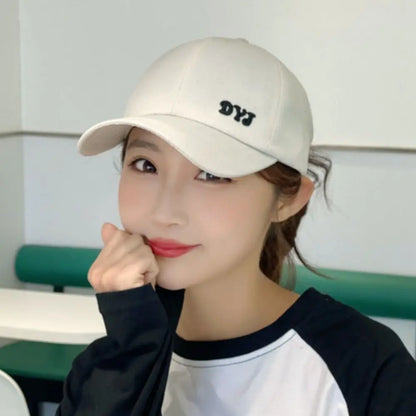 Adjustable Cotton Ponytail Hat With Ponytail Hole Baseball Caps