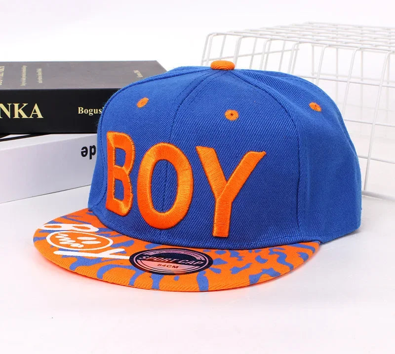 Unisex Kids Embroidered Hip Hop Snapback Cap Baby