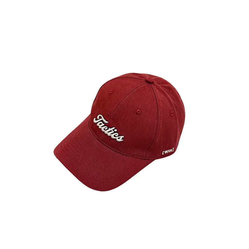 Unisex Baseball Cap Autumn Fashion Embroidery Letter Couple Sun Hat Trendy Outdoor Sports