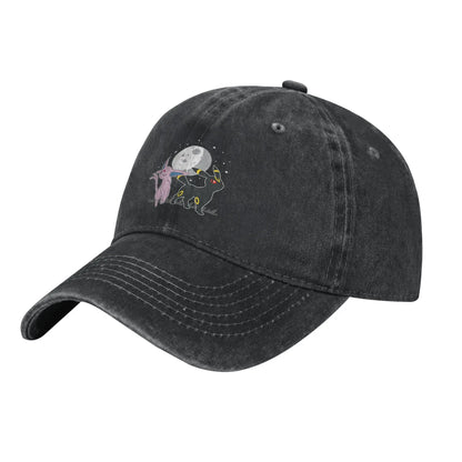 Washed Baseball Cap Pokemon Celestial Espeon and Umbreon Summer For Female Male