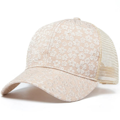 New Print Mesh Caps Fashion Women Baseball Cap