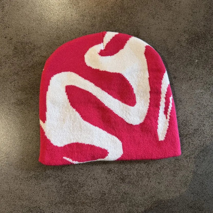 Trendy Knit Beanies Winter Jacquard Windproof Warm Hat Outdoor