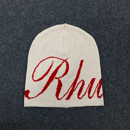 Unisex American Street Letter Jacquard Knitted Hat Double-Sided Hip Hop Skateboarding