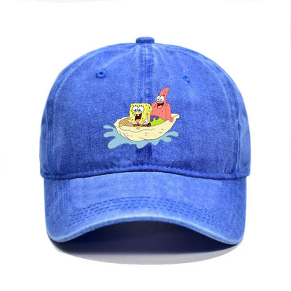Fashion Cute SpongeBobs Baseball Cap Movie Cartoon Role Adult Men Women