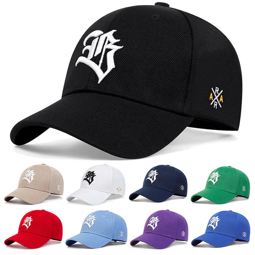 Unisex Gothic Letter Geometric Embroidery Baseball Caps