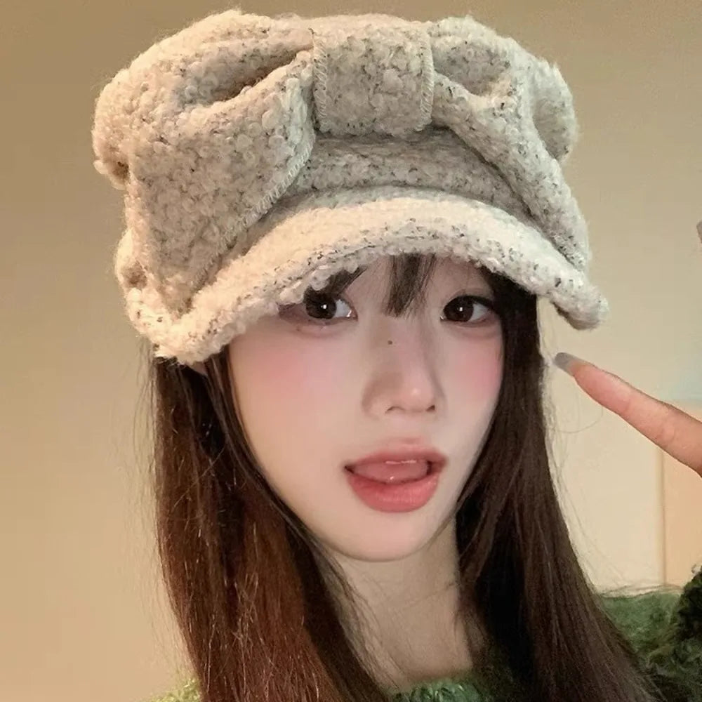 Fashion Polyester Beret Casual Retro Newsboy Hat