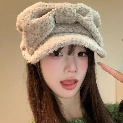 Fashion Polyester Beret Casual Retro Newsboy Hat