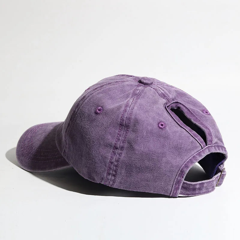 Women's Baseball Cap with Ponytail Design Suitable for Outdoor Sports