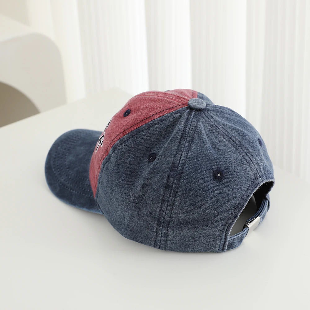 Pure Cotton Multi Color Embroidered Letter Soft Brimmed Baseball Cap For Outdoor Leisure and Sun Protection Beanie Cap