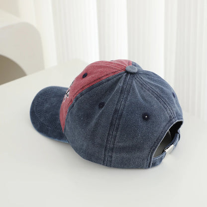 Pure Cotton Multi Color Embroidered Letter Soft Brimmed Baseball Cap For Outdoor Leisure and Sun Protection Beanie Cap