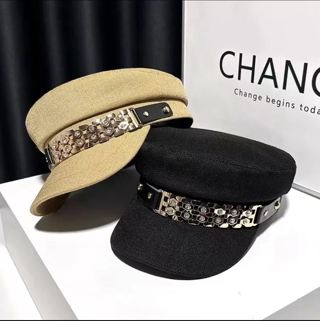 2026 Women Outdoor Warm Beret Hats Korean Octagonal Hat