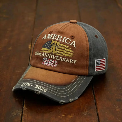 Outdoor Sports Baseball Cap Embroidery American Eagle Head 250th Anniversary Cap Shade Cap