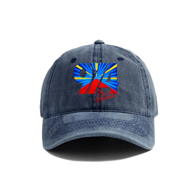 974 Reunion Island Baseball Cap Distressed Hats Cap Men Retro Outdoor Summer