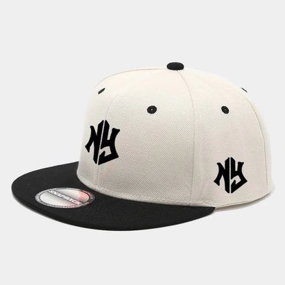 1PC Unisex Snapback Baseball Cap, Flat - Brim and Color - Blocked Hip - Hop Cap, Suitable for Both Men and Women