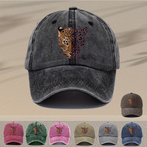 Men's Leopard Print Baseball Cap - Adjustable