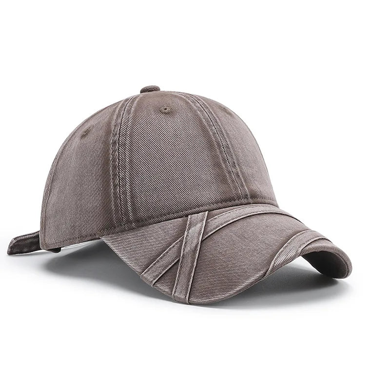 Japanese Retro Washed Distressed Denim Baseball Cap