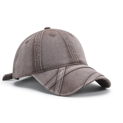 Japanese Retro Washed Distressed Denim Baseball Cap