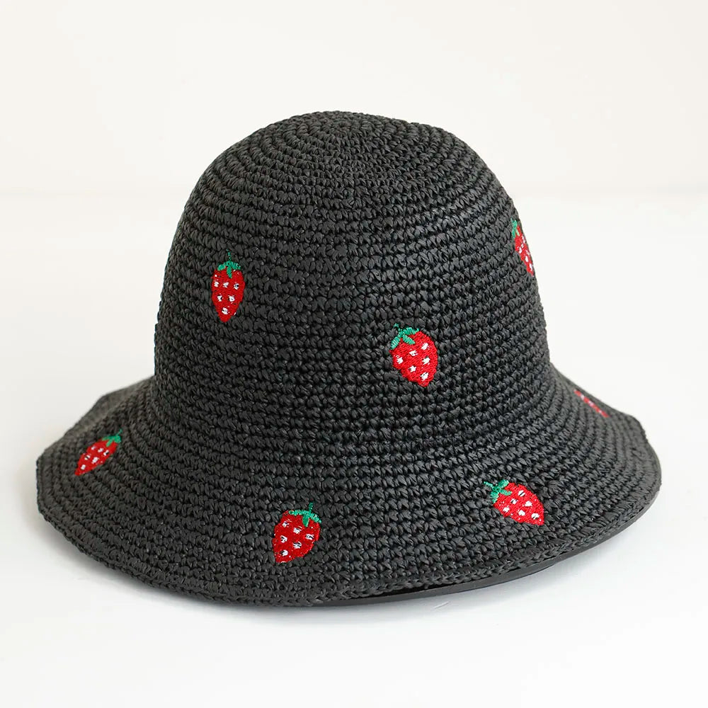 2026 New Handmade High Quality Simple Strawberry Sun Hat