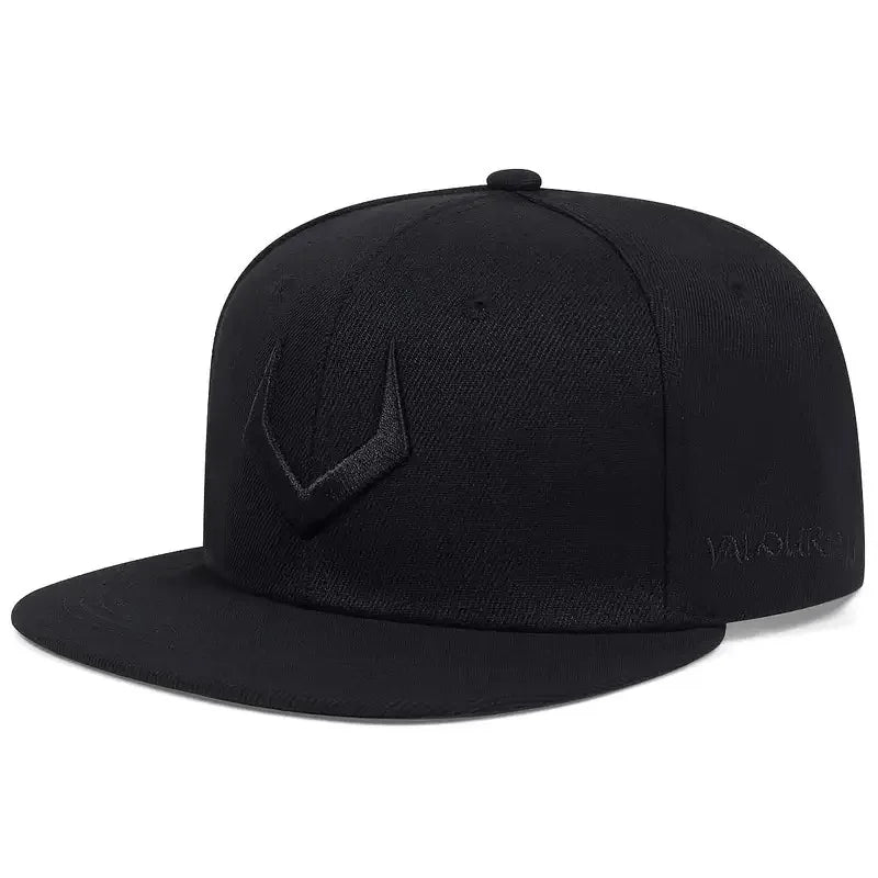 High quality Unisex Simple grey V 3D pierced Embroidery Bill Hip-Hop Hats