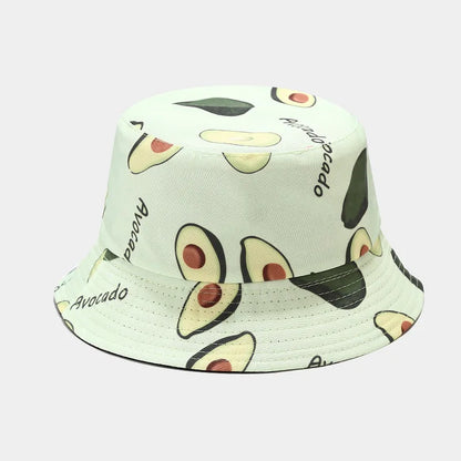Creative Printed Fruit Pattern Bucket Cap