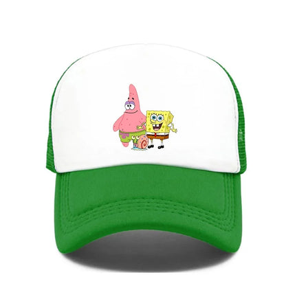 Fashion Cute SpongeBobs Print Baseball Cap Cartoon Men Women Summer