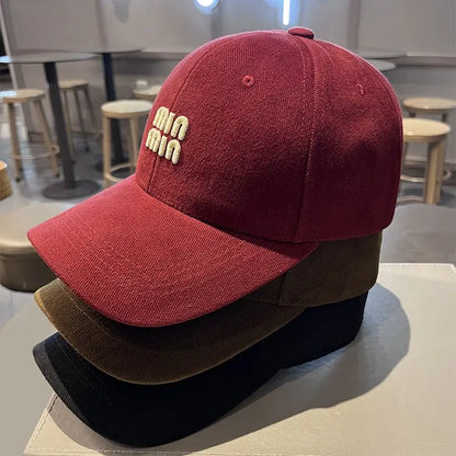 Korean Version High-quality Hard-top Baseball Cap Women Men