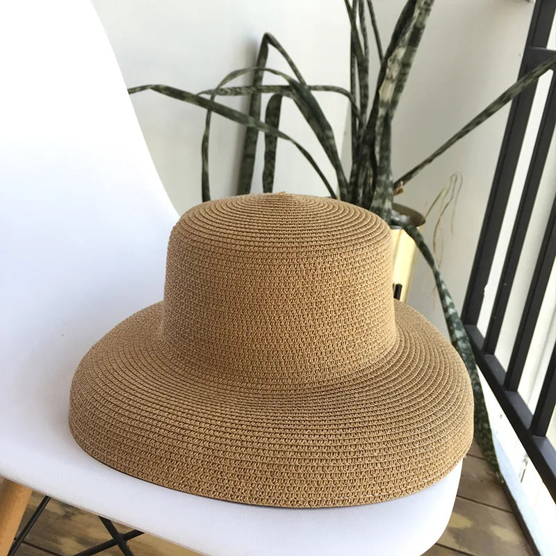 Summer Hat New Female Sun Hat Folding Beach Hat