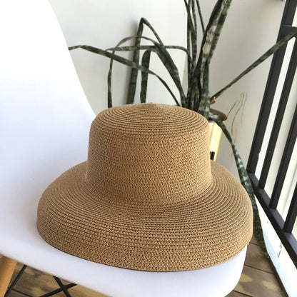 Summer Hat New Female Sun Hat Folding Beach Hat
