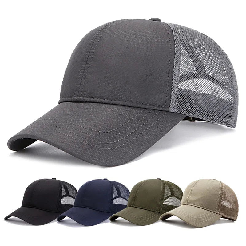 XXXL Men Women Baseball Cap Big Head Plus Size Summer Mesh Top Quality